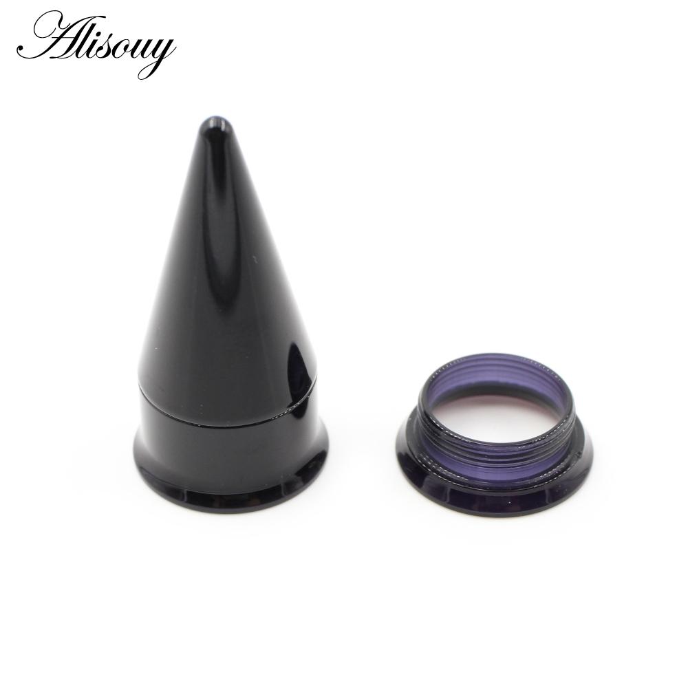 Alisouy, 2 шт., набор конических шипов, акриловые беруши, конические туннельные датчики, расширитель ушей 2 в 1, комплект винтов для растягивания, украшения для тела, пирсинг