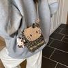 Сумка-мессенджер Hello Kitty женская сумка новый нишевый дизайн милая студенческая сумка для вечеринки сумка для мобильного телефона мини-сумка