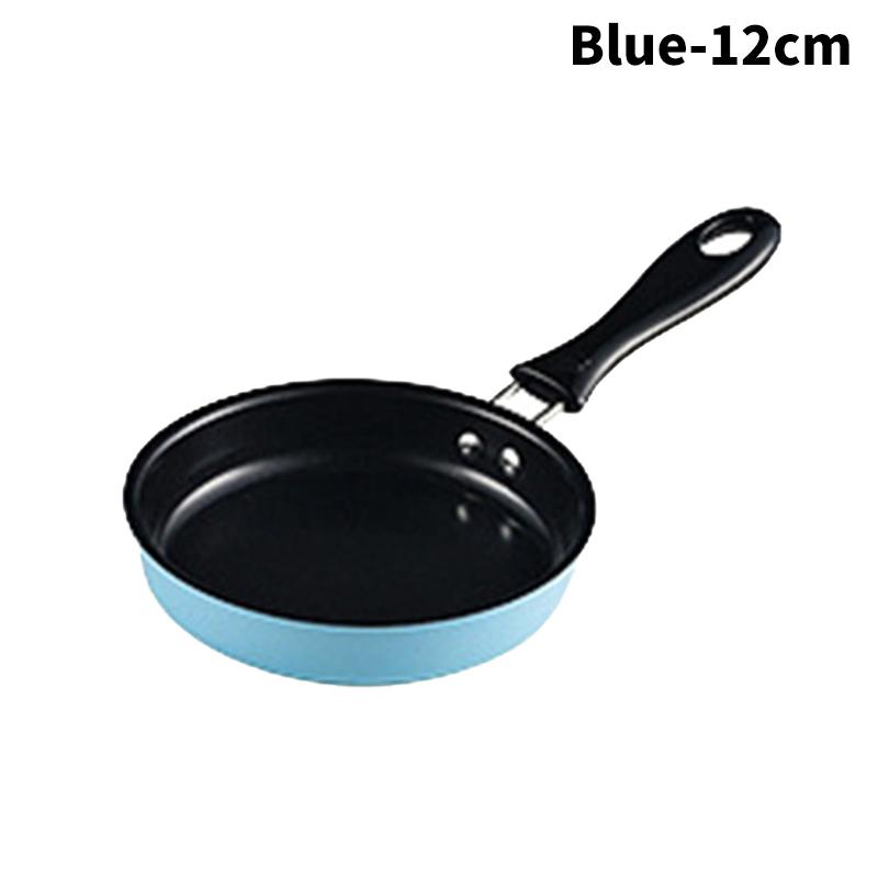 Mini Frying Pan Stainless Steel Prevent Stick Induction Pot Round Breakfast Small Fry Egg Pan With Long Handle Kitchen Gadgets