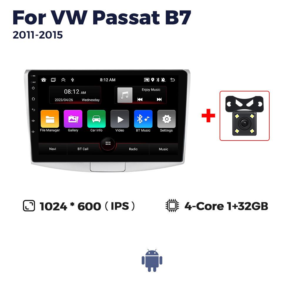 Новое автомобильное радио Android для Volkswagen VW Passat B6 B7 CC Magotan 2011-2015 Мультимедийный проигрыватель GPS-навигация Carplay Auto Stereo