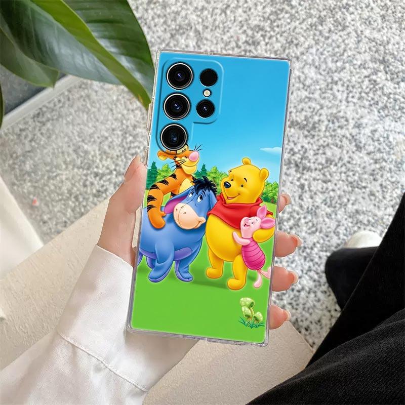 Винни-Пух Тигра Иа-Иа Пятачок Природа Прозрачный Чехол Для Samsung Galaxy S26 S25 Ultra S24 S22 S26 Plus S20 S23 S21 FE Чехол
