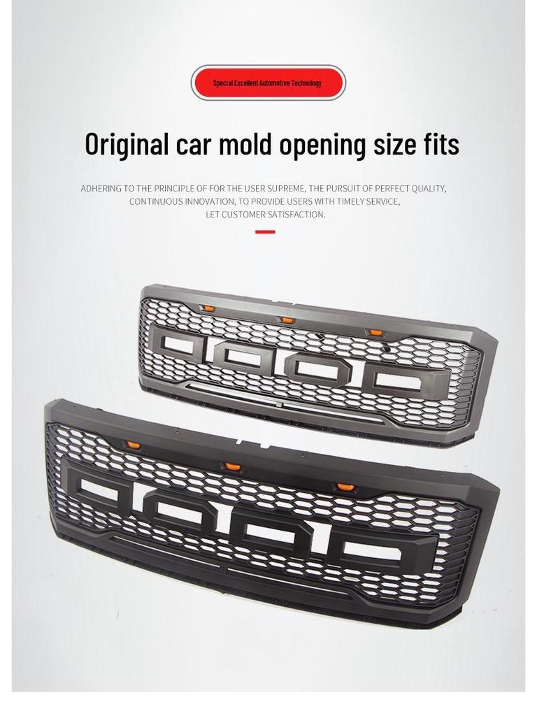 07-17 Ford Expedition Conqueror Grille Modified Front Bumper