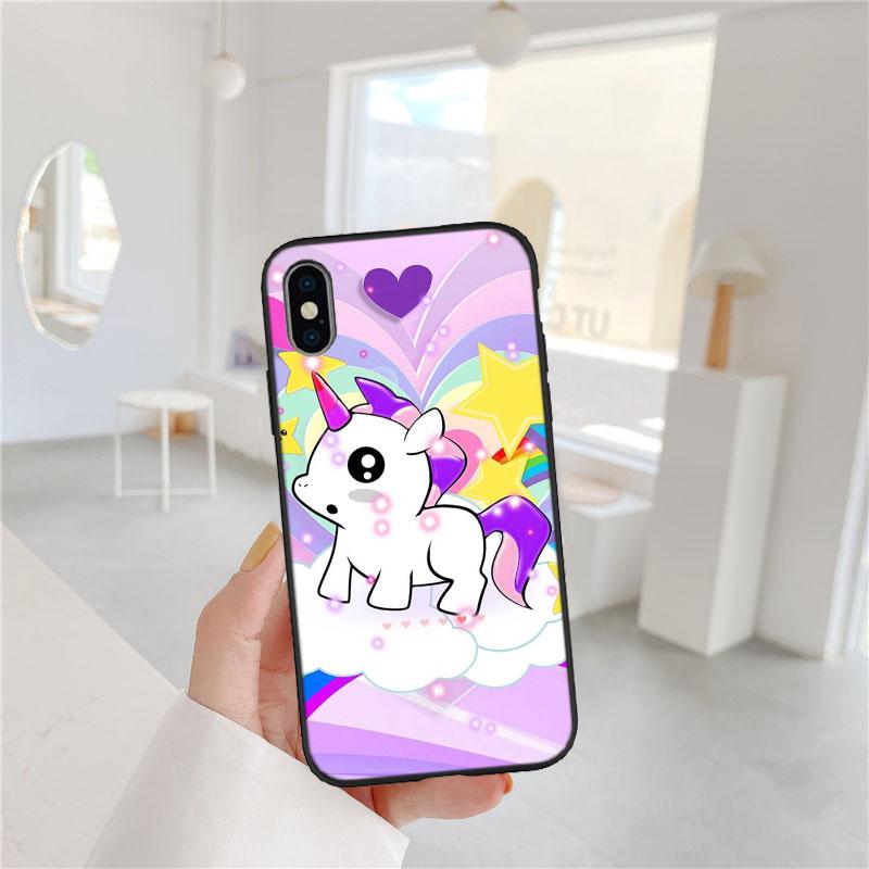LO22 Cartoon Unicorn Soft Shell Phone Case for Samsung Galaxy Note 10 20 S23 S24 S25 Ultra FE Plus Edge Lite A02S A35 A07 A17