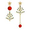 Alloy Christmas Drop Earrings Pendant Ear Studs New Xmas Tree Earrings  Women
