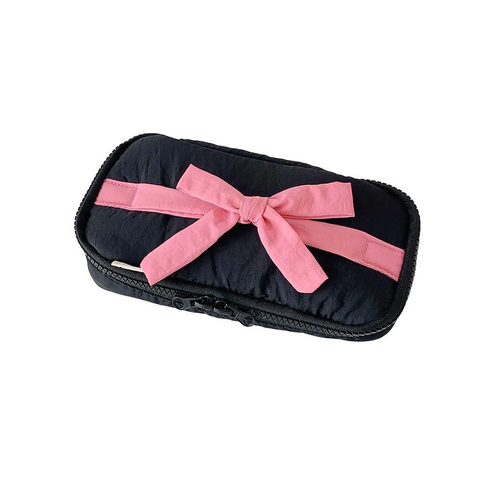 Настольное хранение Корейский стиль Пенал Сладкое кружево Бант Сумочка для карандашей Подставка для канцелярских принадлежностей