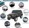 Чехол на половину автомобиля для JEEP Wrangler TJ 2 двери/4 двери водонепроницаемый солнцезащитный козырек от УФ-излучения пылезащитный чехол внешние аксессуары черный