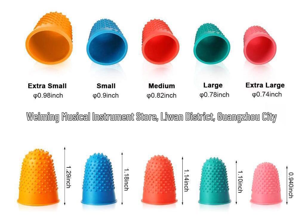 Защитные накладки на пальцы для начинающих гитаристов: Резиновые напальчники для игры левой и правой рукой