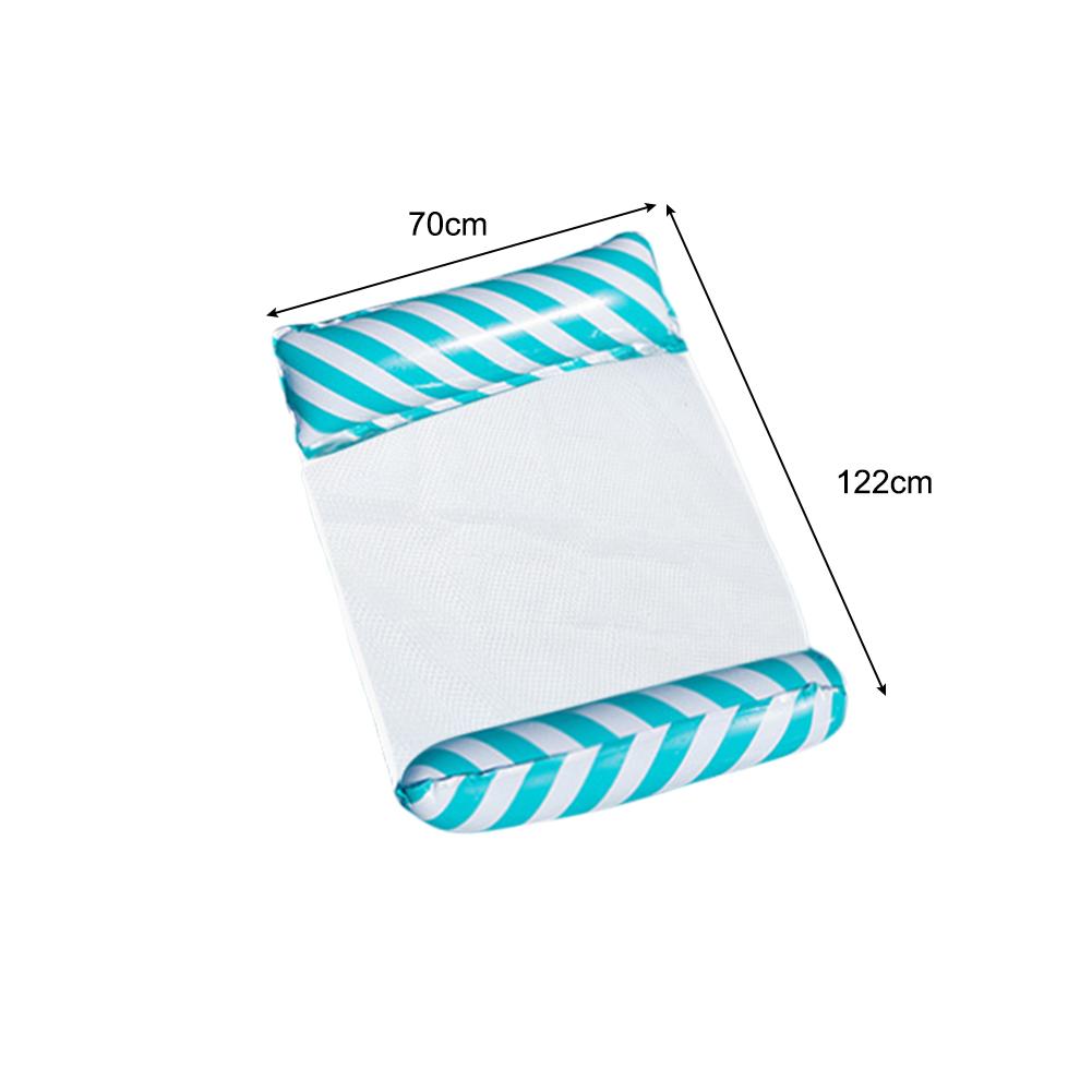 Floating Water Hammock Float Lounger Inflatable Pool Mat Floating Bed Chair Foldable Bed  Swimming Air Mattress Pool Accessories