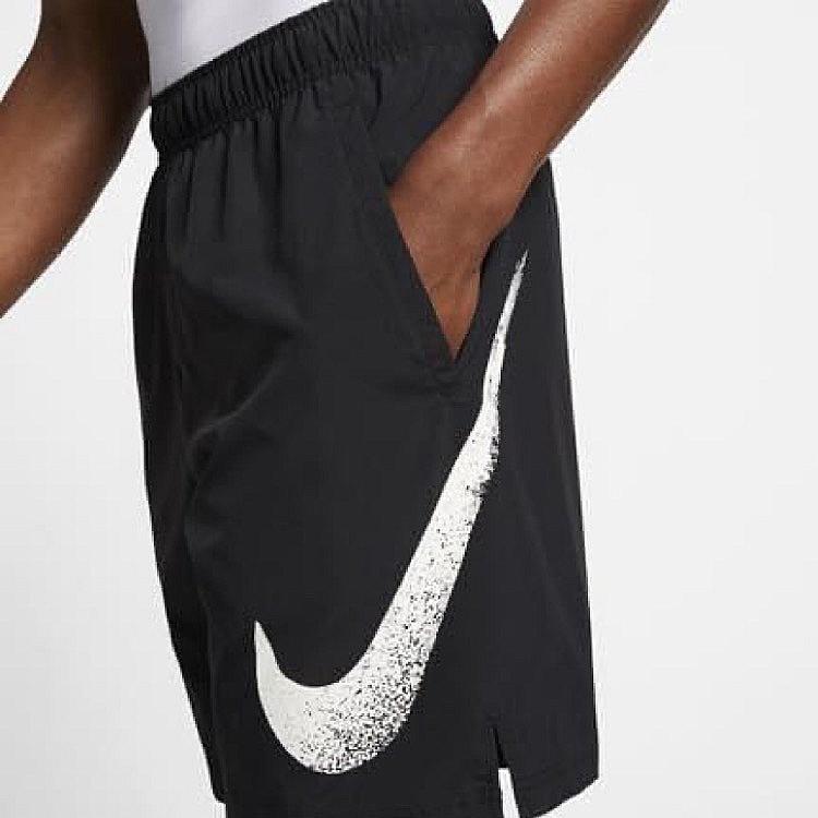 Men's Nike Large swoosh Sports Black Shorts CN9755-010