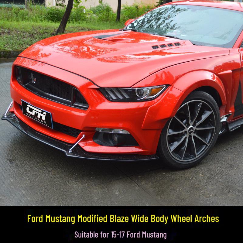 15-17 Ford Mustang Wide Body Kit: Front Lip, Side Skirts, Rear Wing