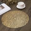 Pvc Bronzing Hollow Mat Insulation Non-slip Placemat Coffee Table Mat Table Mat Decoration Mat Western Placemat