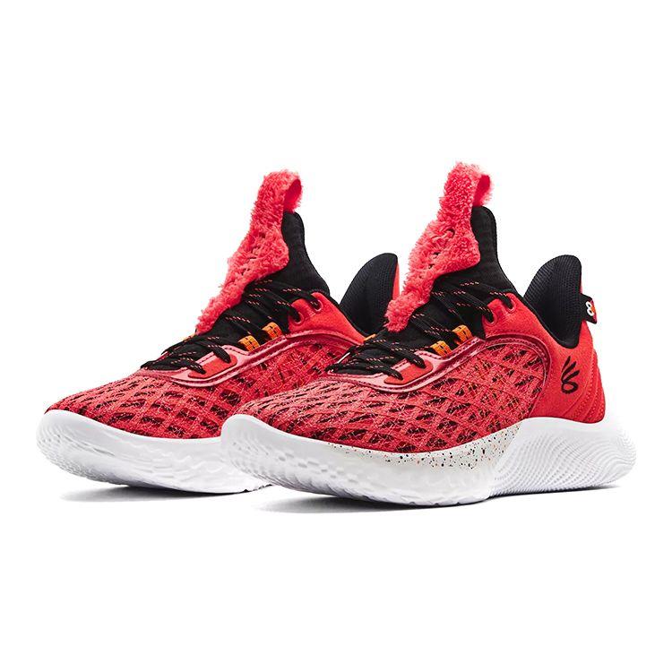 Улица Сезам x Curry Brand Curry Flow 9 GS Street Pack - Кроссовки Elmo для детей Красный Жаркий коралловый Черный 3024249-603