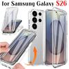 Чехол-бампер 360° для всего корпуса Samsung Galaxy S26 Plus Ultra Силикон TPU+PC Прозрачная защитная крышка/чехол для Samsung S26 Ultra