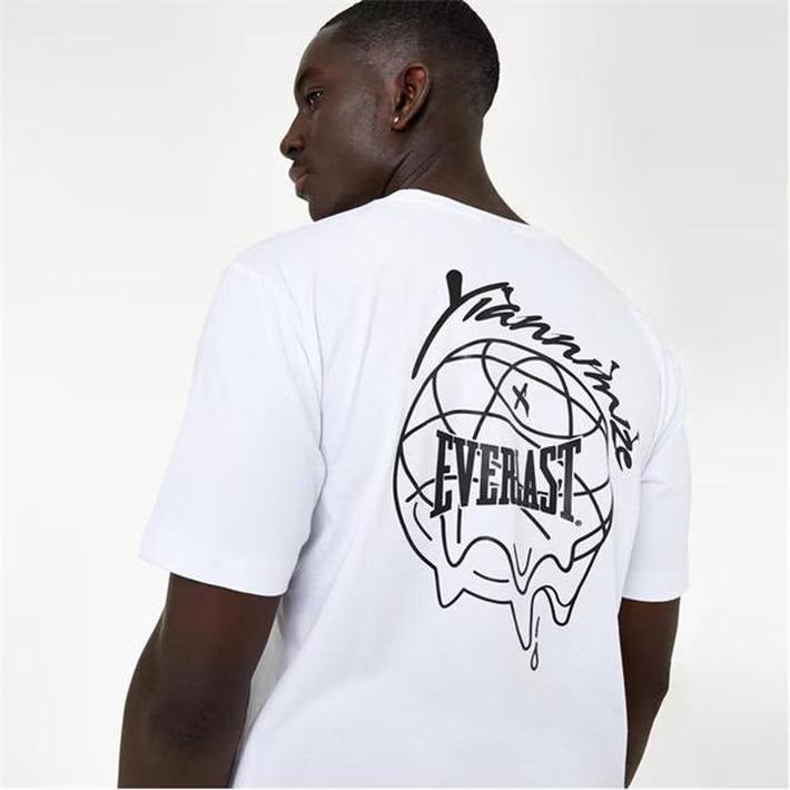 Everlast x Yiannimize White Men's T-Shirt, Size XL