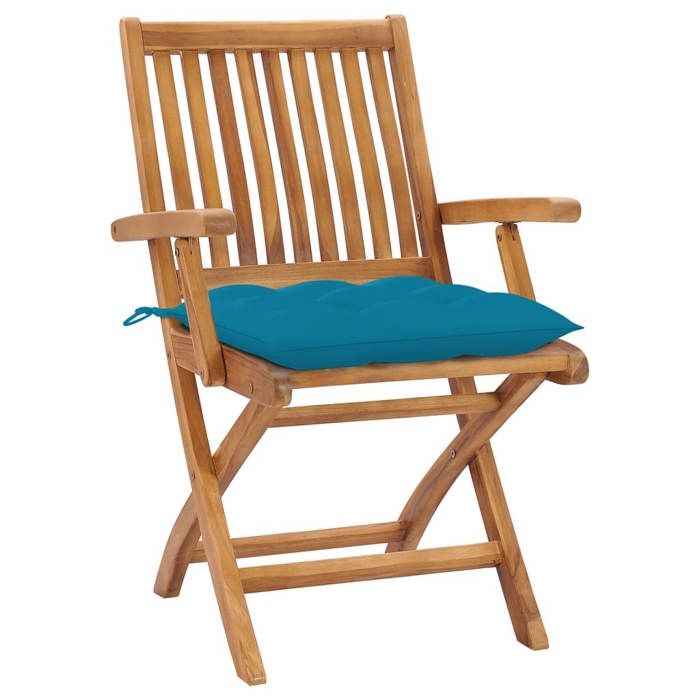 Maison Exclusive - Chaises pliables de jardin avec coussins lot de 6 Bois de teck