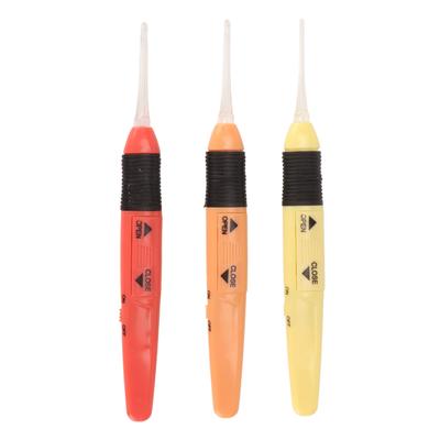 Набор из 3 крючков для вязания со светодиодной подсветкой 2,5 мм, 3,0 мм, 3,5 мм, легкий и удобный набор для вязания крючком своими руками