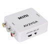 Мини-адаптер Composite AV в VGA 480P, ТВ-приставка, Аудио-видео конвертер (белый)