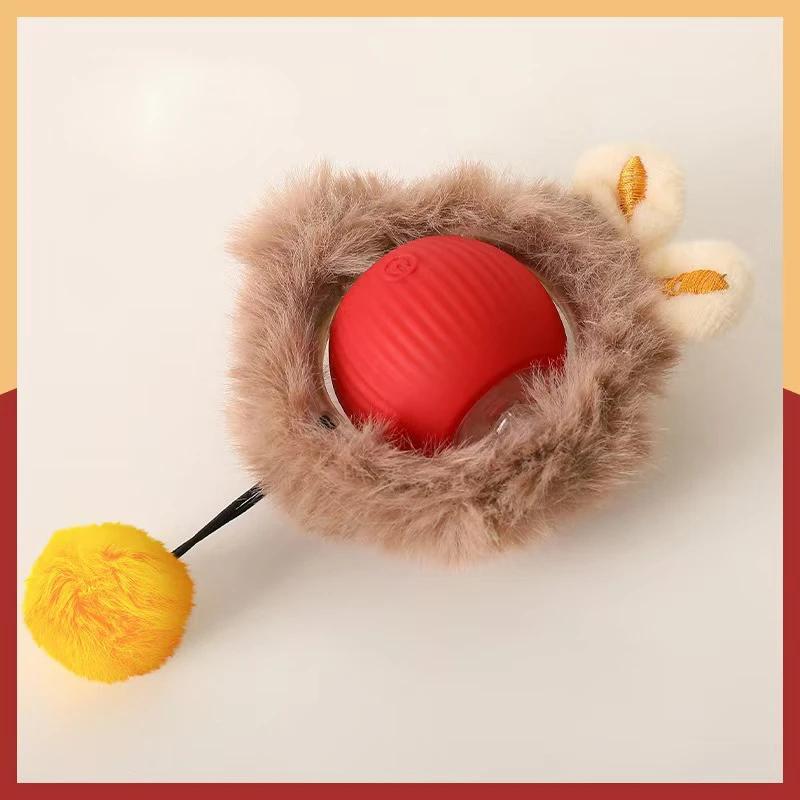 Интерактивные игрушки для кошек, автоматический электрический катящийся мяч, игрушки для кошек/котят, умная автоматическая игрушка-дразнилка, перезаряжаемый через USB мяч