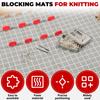 Пенопластовые блокирующие маты Набор для расширения вязания своими руками Толстые точные блокировочные доски с набором булавок для рукоделия Вязальные аксессуары