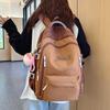 Новая сумка для девочек-подростков, контрастные цвета, ретро, рюкзак большой вместимости для путешествий, рюкзак для компьютера, модный школьный рюкзак