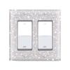 Switch Panel Diamond Sticker US Standard Rhinestones Wall Plate Cover Rectangle Glitter Light Crystal Decorative Wall Plates