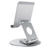 P57 Multifunction Desktop Phone Stand Folding 360° Rotating Metal Tablet Holder for Live Streaming