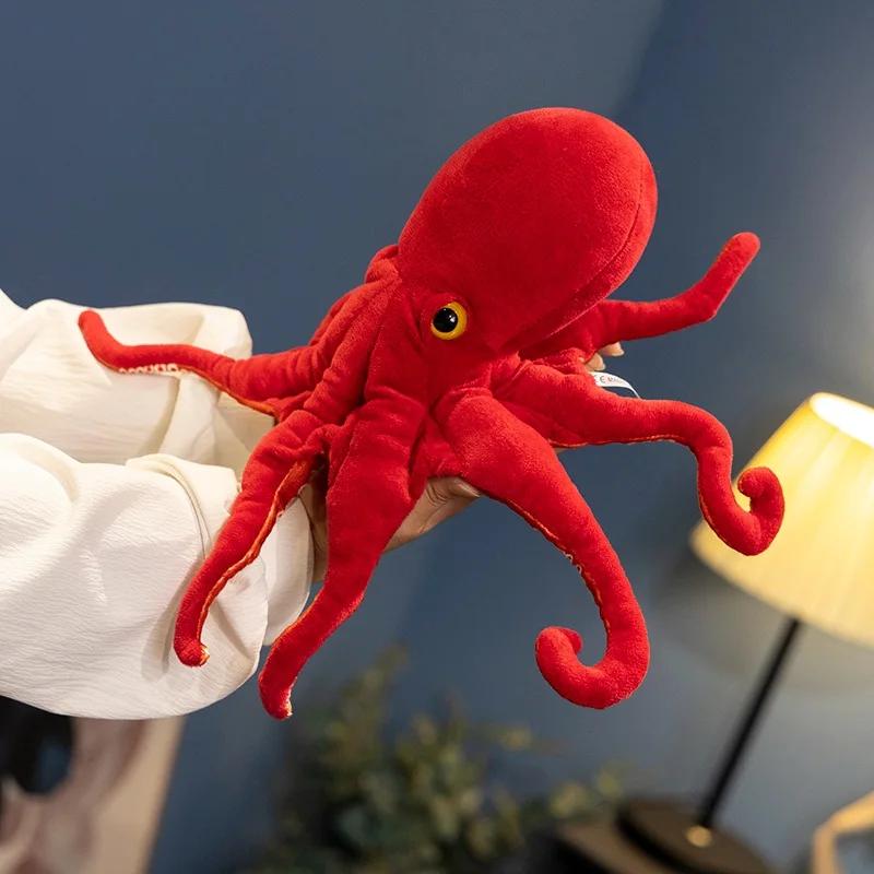 High Quality Lifelike Octopus Plush Toys Stuffed Simulated Squid Marine Animal Doll Xmas Gift for Kids Room Car Decoration