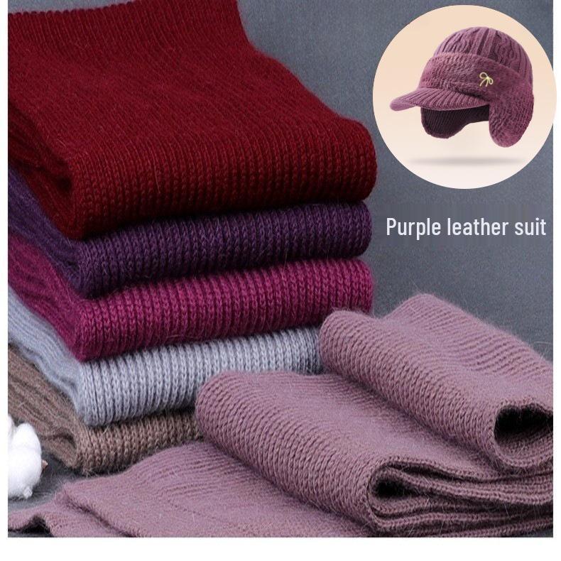 Ветрозащитная шапка на флисовой подкладке с защитой ушей для людей среднего и пожилого возраста - Теплая и стильная для осени и зимы