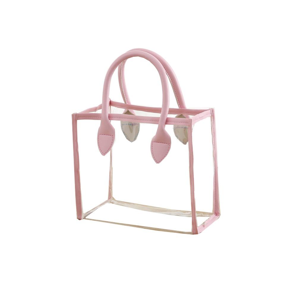 Lightweight Transparent Gift Bag Large Capacity Clear PVC Handbag Women Shopping Bags Women
