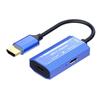 H161 4K 60Hz HDMI Male To Dual Type-C Female Video Adapter Aluminum Alloy Converter