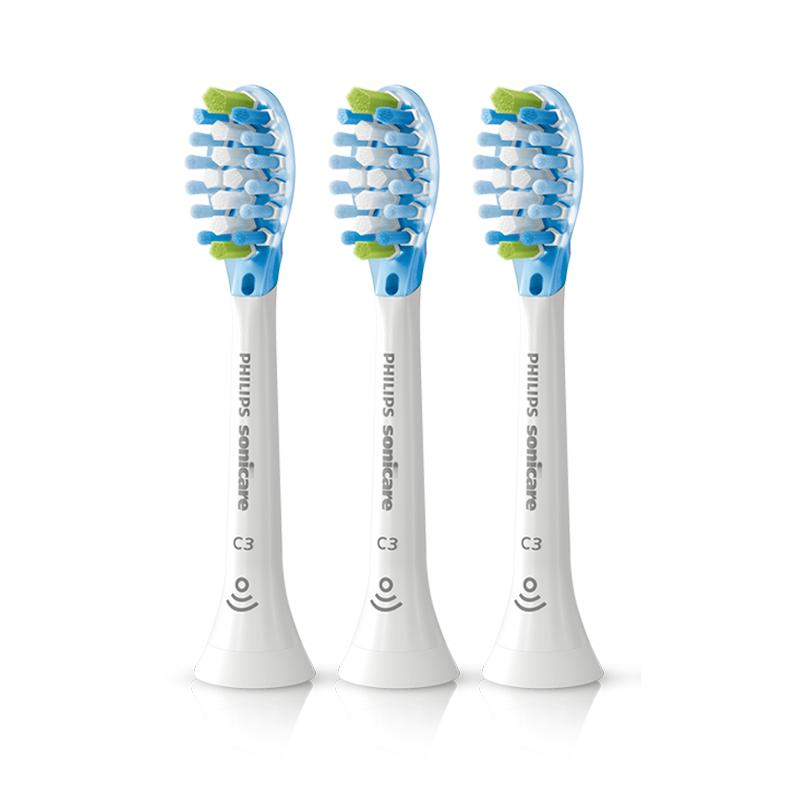 Philips C3 Premium Plaque Control Toothbrush Heads, 3-Pack CN plug (adapter included)