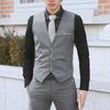 Топы мужские классические деловые Slim Fit жилет-цепочка костюм мужская одежда жилет