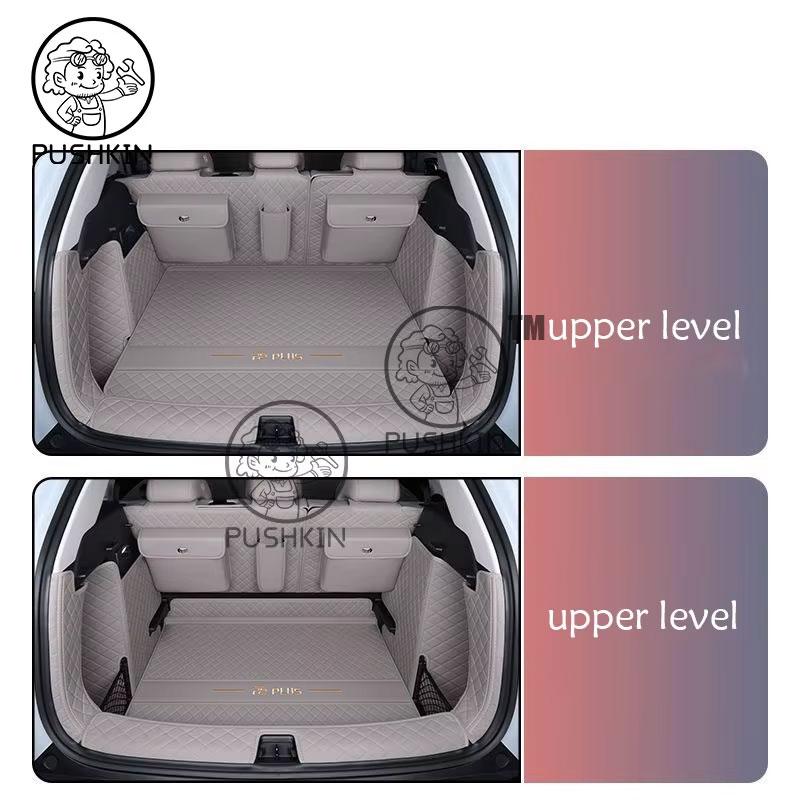 Car Trunk Mats for BYD Atto 3 Yuan Plus EV 2026 2025 2024 Trunk Protector Pad Storage Bags Cargo Liner Car Interior Accessories