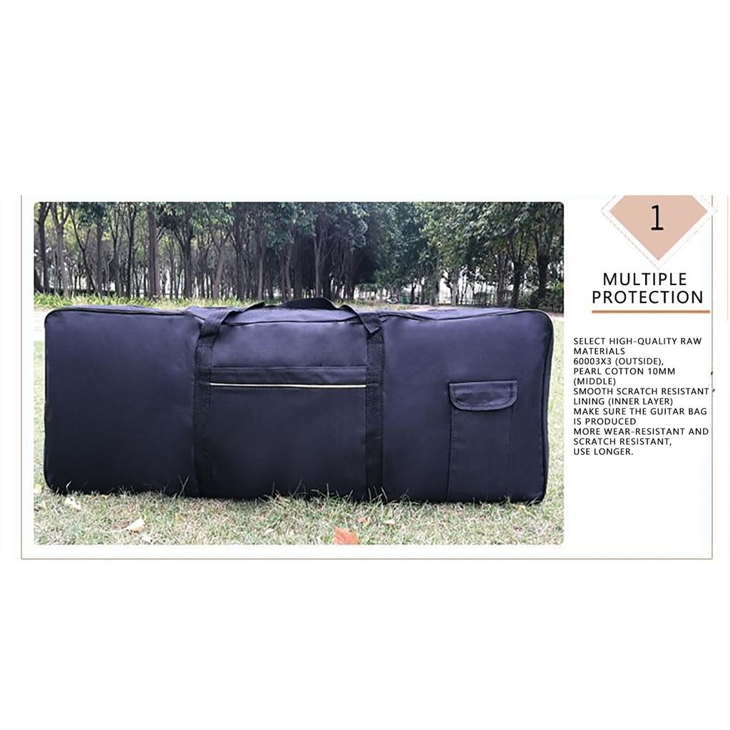 Сумка для 61-клавишной клавиатуры, Защитный чехол, Толстая подкладка, Портативный, Ударопрочный, Для электронного органа и пианино