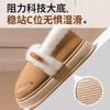 Маленькая сумка для ушей и хлопковые плюшевые хлопковые туфли, домашние теплые и нескользящие, износостойкие туфли для послеродового периода на толстой подошве
