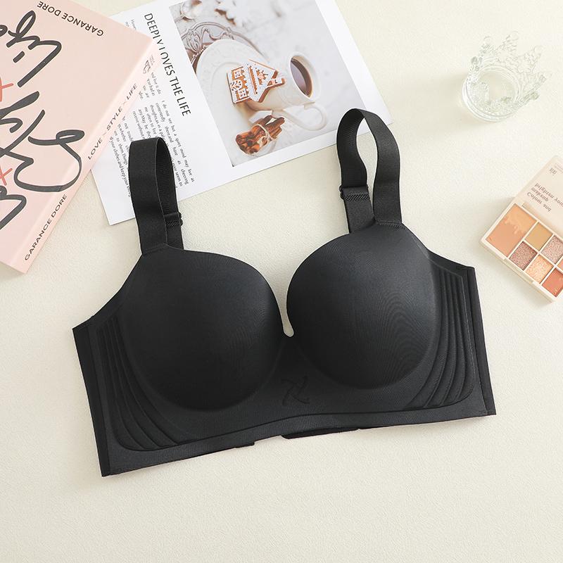 Женские бесшовные бюстгальтеры, беспроводное нижнее белье, бюстгальтер Push Up, сексуальный бюстгальтер с глубоким V-образным вырезом, женский тонкий невидимый бюстгальтер с регулируемой бретелькой, нижнее белье