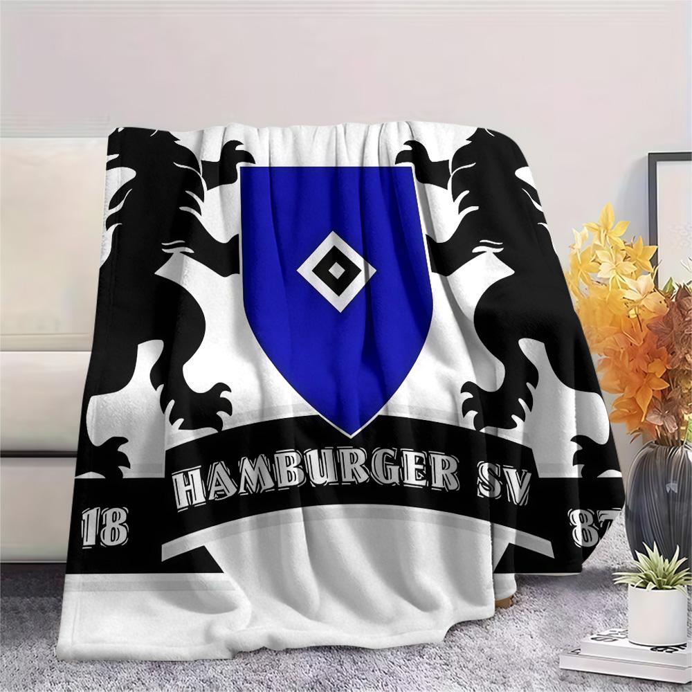 Hamburger SV Print FlAannel Blanket, High quality Comfortable for All Seasons, Home Decor, Warmth and Comfort