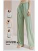 Женские летние свободные пижамные брюки из модала с широкими штанинами — дышащие и удобные для использования на открытом воздухе домашние брюки из ледяного шелка.