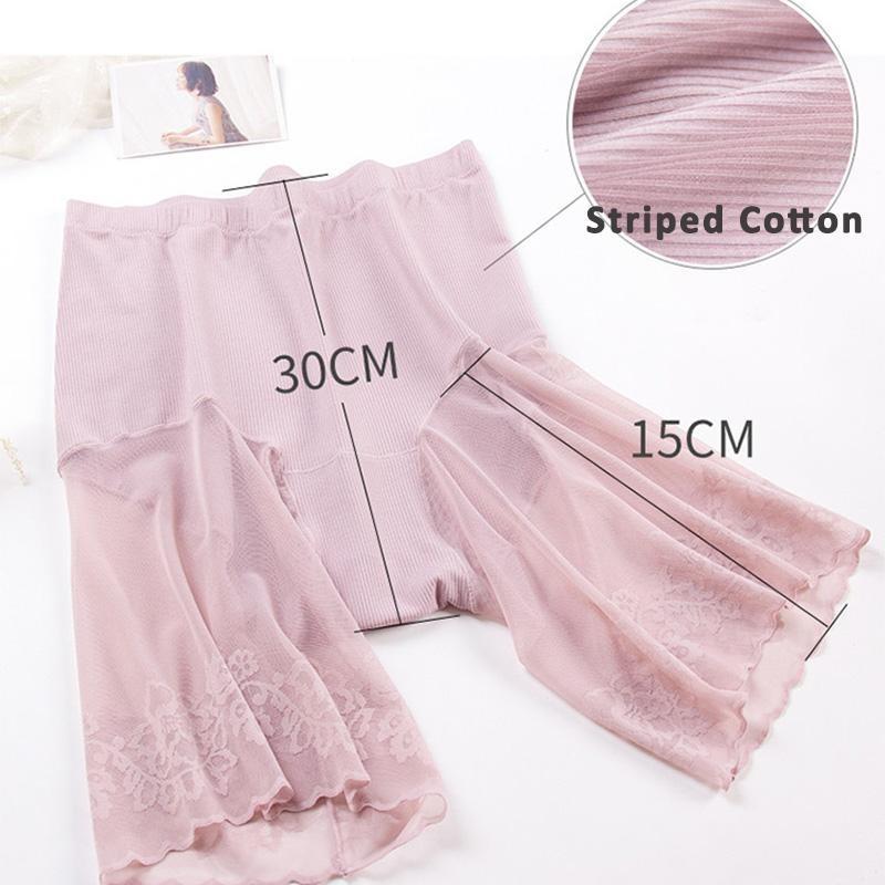 Плюс размеры защитные короткие брюки женские летние бесшовные под юбкой брюки против натирания боксеры женские сексуальные кружевные шорты для мальчиков женские