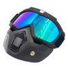 Detachable Goggles Mask Perfect for Open Face Wind Dust Proof Motorcycle Half Helmet or Vintage Helmets New Fashion Visor