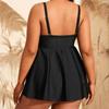 Plus Size Swimsuit Women Tankini Black Big Large Chubby Summer Swimdress Bikini Beachwear Swimwear Mujer 2025 Bathing Suit 4XL