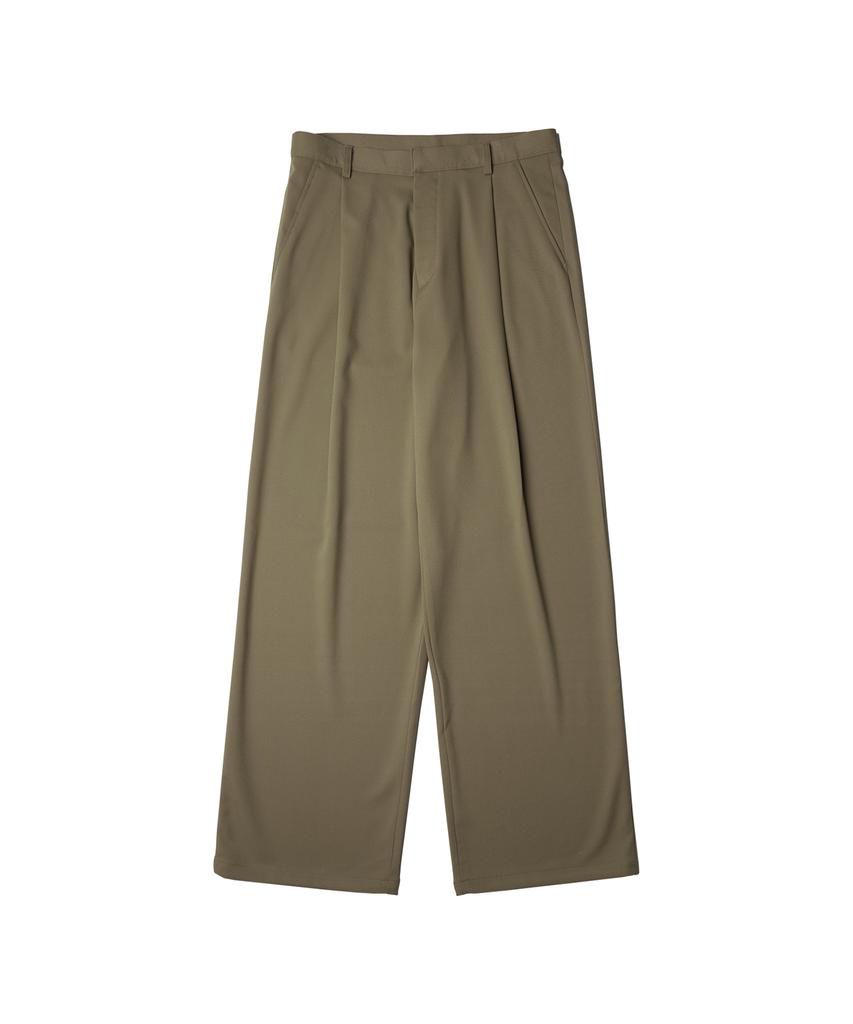 HALBKREIS LAYOUT P10029 Wool Wide Slacks_Brown