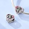Шармы МедьБесконечная Любовь Пара Сердцевидные Бусины Подходят Шармы Plataоригинальный Браслет Женские Украшения Изготовление Подарки