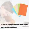 5 Color A5 Index Dividers With Color Coded Tabs For Planners Organizers School Office Use Durable ABS Material