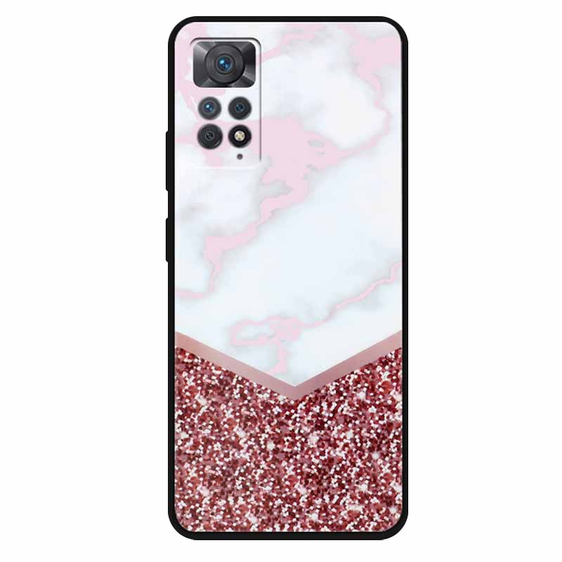 Чехол For Xiaomi Redmi Note 11 Pro 5G Чехол Крутой Космос Мягкий Силикон ТПУ Чехлы Для Xiaomi Redmi Note 11Pro 5G Волк Защитный Корпус