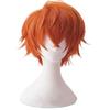 Аниме Mystic Messenger 707 Косплей Синтетический Парик Короткий Красно-Оранжевый Термостойкий Парик для Косплея
