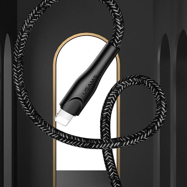 Usams Kabel Pleciony U41 Lightning 3M 2A Czerwony/Red Sj397Usb02 (Us-Sj397) Fast Charge