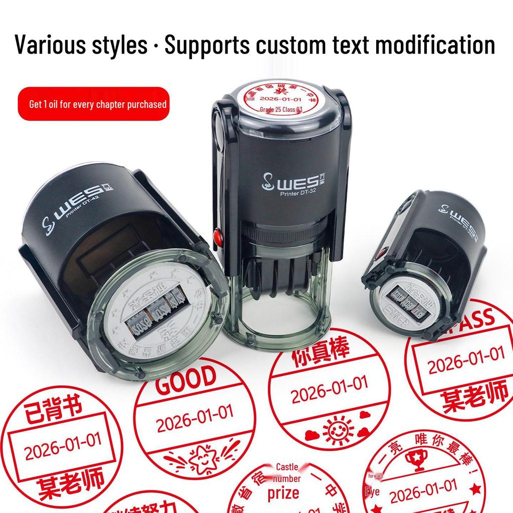Adjustable Teacher Stamp: Excellent Award & Comments