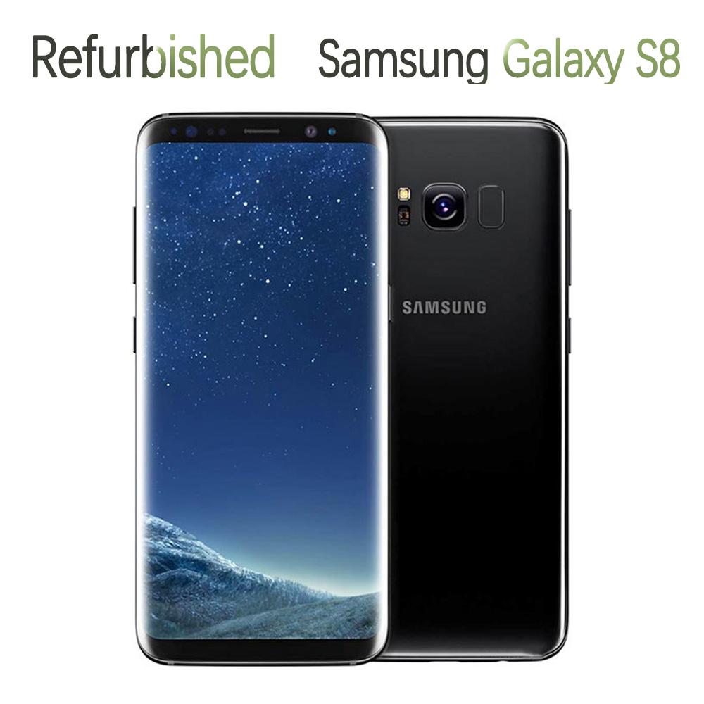 Восстановленный Samsung Galaxy S8 G950F G950U 4 ГБ ОЗУ 64 ГБ ПЗУ 5,8" 12 МП 3000 мАч Мобильный телефон с одной SIM/двумя SIM