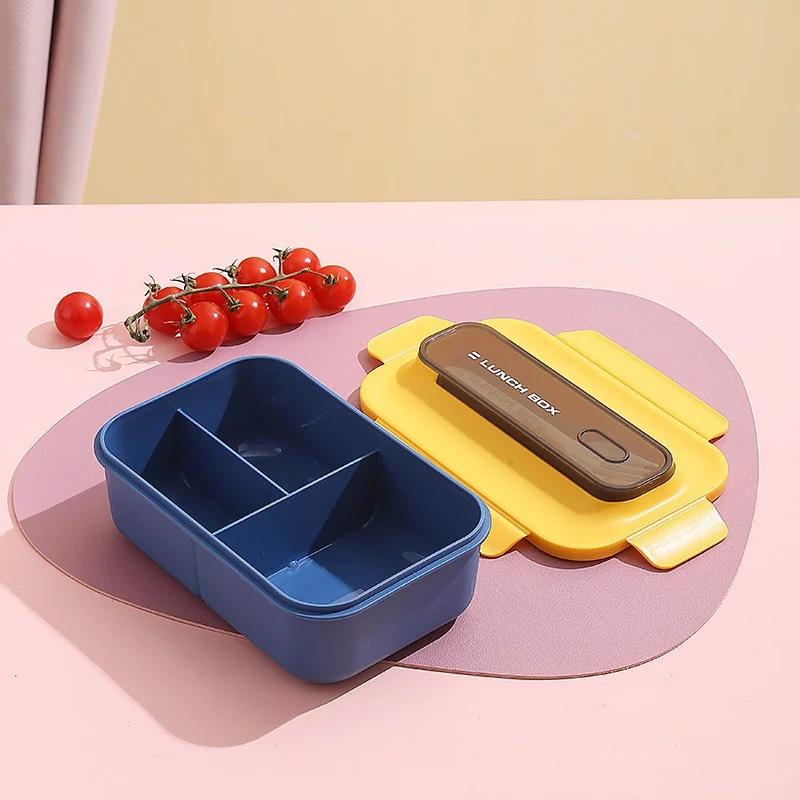 1200/1500Ml Lunch Box Portable Double-Layer Student Bento Box With Fork Spoon Outing Picnic Box Leakproof Food Storage Container
